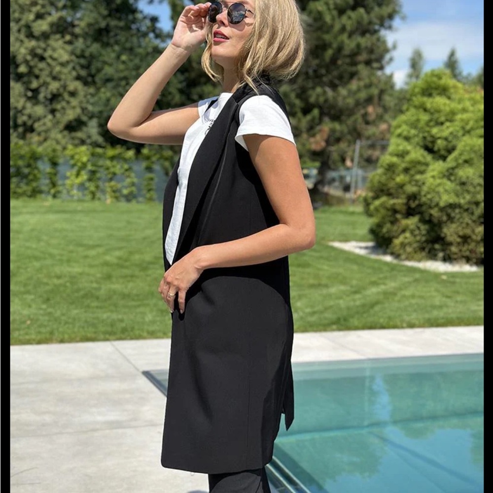 NWT❣️ PINKO designer Abbinaire gilet long vest - Picture 4 of 14